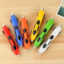 1 шт. Милая пластиковая шариковая ручка в стиле автомобиля крутая мультяшная игрушка шариковая ручка синие чернила письма канцелярские ручки Офисные и Школьные принадлежности