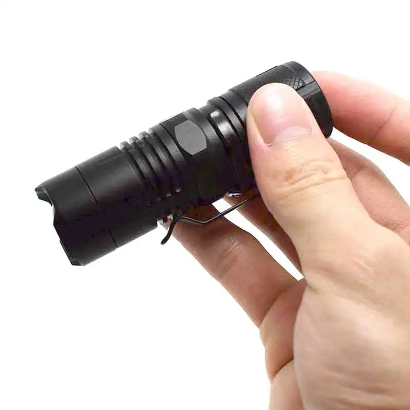 Zoomable Torch L2 LED Mini Flashlight Portable Pocket Flash Light with