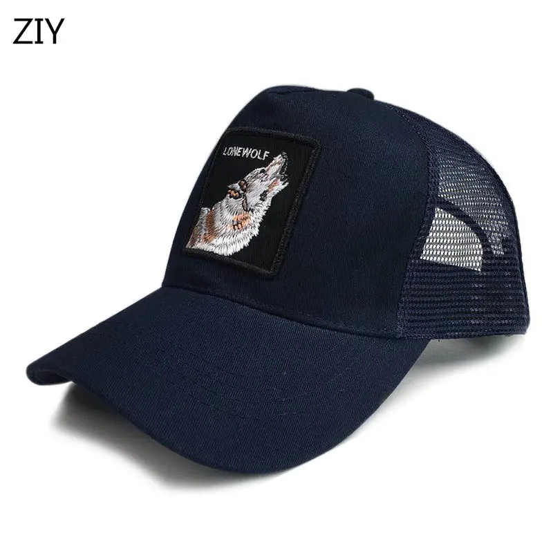 animal embroidery baseball cap mesh ponytail hip hop Cap summer snapback for men women camouflage bone trucker | Аксессуары для