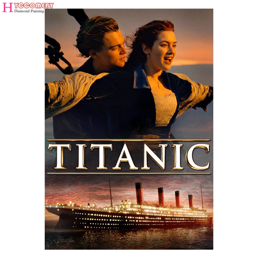 

5D Diamond Painting Movie Titanic Dead DIY full round square Diamond Embroidery Diamond Mosaic Cross Stitch decoration gift