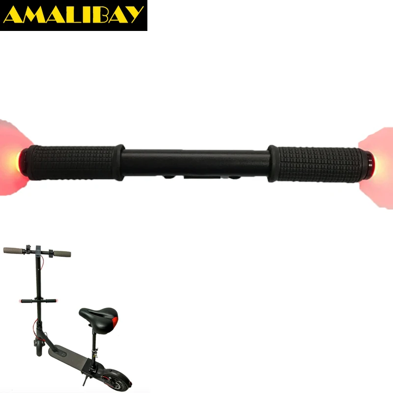 Kids Scooter Grips Eletric Skateboard Handle Bar With Safety Warning Night Light for Xiaomi