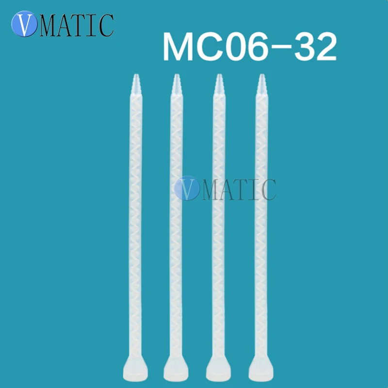 Полимерный статический миксер MC 06-32 смешивающие насадки для Duo Pack Epoxies(белый сердечник