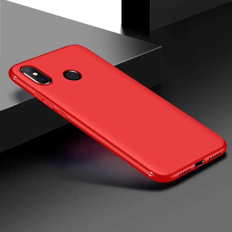 Чехол для Xiao mi Red mi 6 Pro чехол матовый Мягкий ТПУ ультра тонкий светильник противоударный чехол для Red mi 6 6A S2 для Xiaomi mi 8 mi 8 se чехол - Цвет: Red