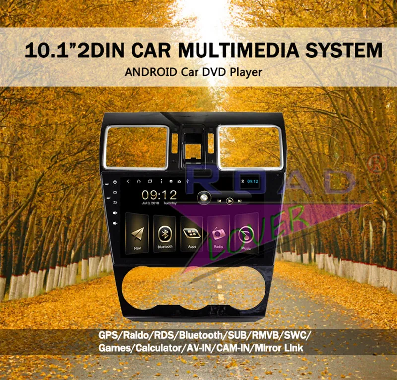 Clearance Autoradio Android 8.1 Car Multimedia Player For Subaru WRX Forester 2013 Stereo GPS Navigation 2 Din Auto Head Unit 8 Core 64G 13
