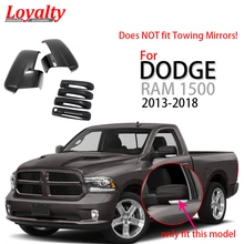 Лояльности черный авто части для 2013 DODGE Оперативная память 1500 боковое зеркало заднего вида+ 4 дверные ручки крышки стайлинга автомобилей