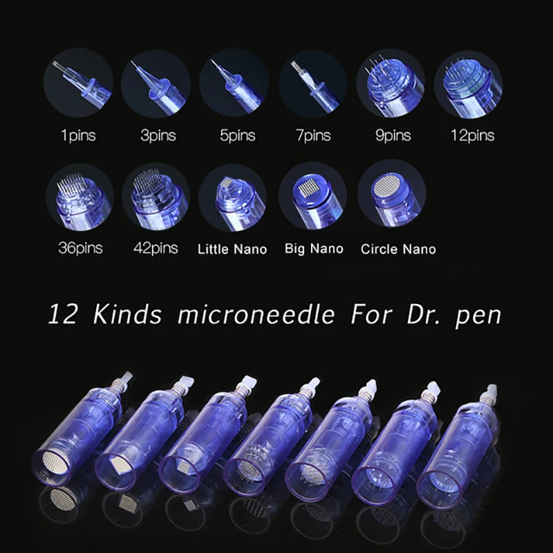 

5/10 Pcs A6 Dr. Pen Electric Micro Needle 1/3/5/9/12/36/42 Pin Bayonet Ultima A1 Cartridge Microneedle Tattoo Needle Microneedle