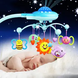 2018 новые детские кроватки Мобильная кровать Bell автокресло игрушка звук держатель Кронштейн Arm кулон с кольцо музыка @