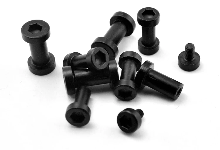 

DIY Tool Shank Screw Hexagon Socket Butt Button Nut Screw / Black Lock Screw 4PCS