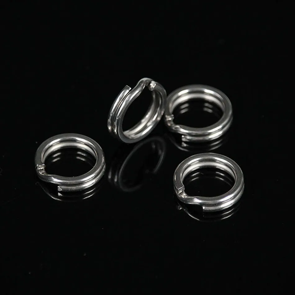 CASTFUN Split Ring Loop 200 шт./компл. рыболовный инструмент из нержавеющей стали аксессуары