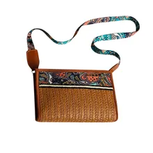 MOLAVE сумки соломенные сумки для женщин Модные женские ретро этнические соломенные сумки пляжные дикие сумки через плечо package9423