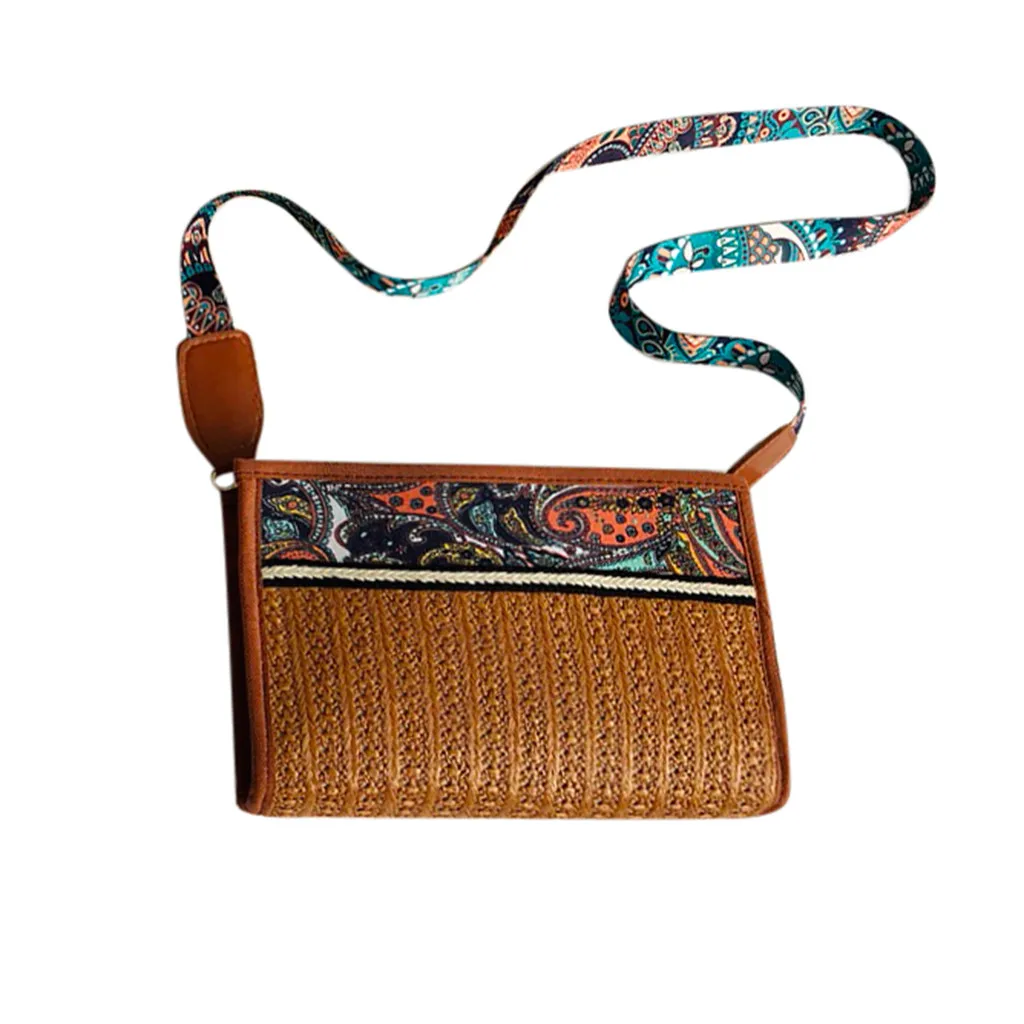 

MOLAVE Handbags Straw bags for women 2019 Fashion Lady Retro Ethnic Wind Straw handbag Beach Wild Shoulder Messenger package9423