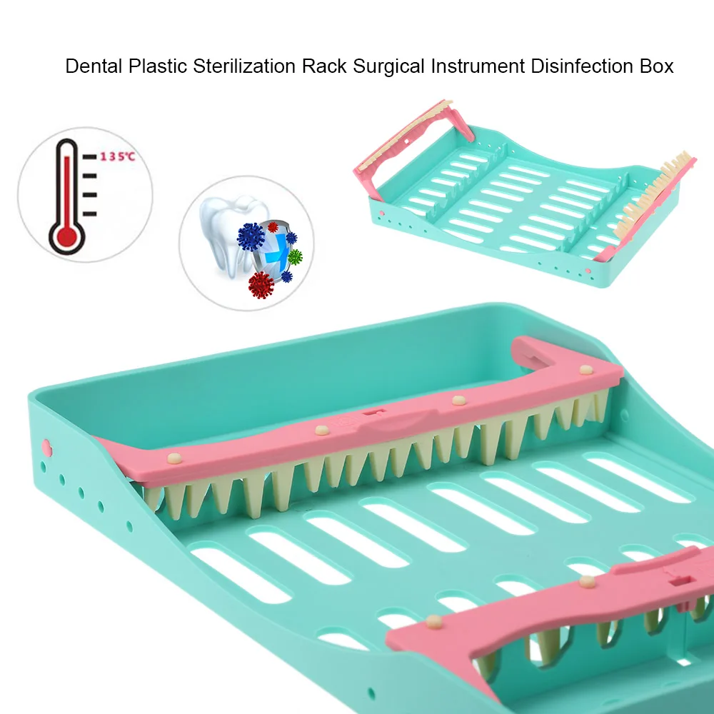 Стоматологическая пластиковая стойка для стерилизации хирургическая Дезинфекция инструментов коробка автоклав кассета боры держатель для дезинфекции стоматологический инструмент