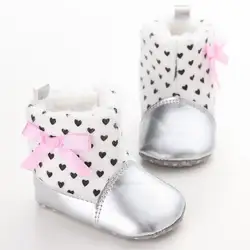 Детская обувь из искусственной кожи с хлопковой подкладкой одежда для малышей мальчиков ботинки для девочек мягкий, для новорожденного