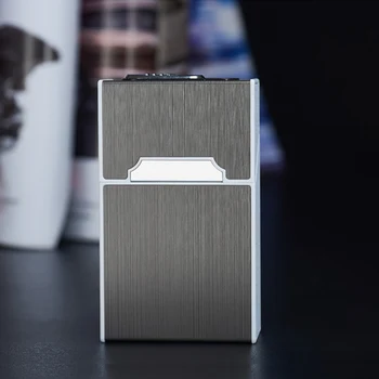 

2-in-1 Cigarette Case Box Smoking Cigarette Case Fashion Men Cigar Tobacco Holder Pocket Box Storage Container Gift Box