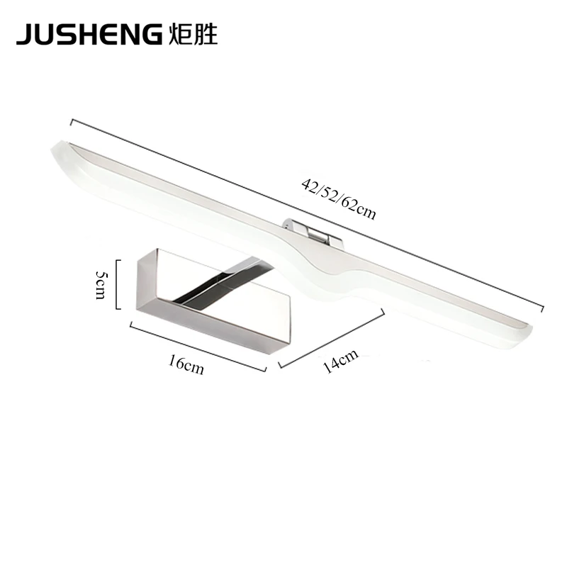 Современная светодиодная настенная хромированная лампа JUSHENG светильник для