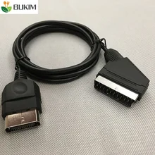 BUKIM 1,8 м черный Аудио Видео AV Scart кабель для консоль Xbox ЕС Версия