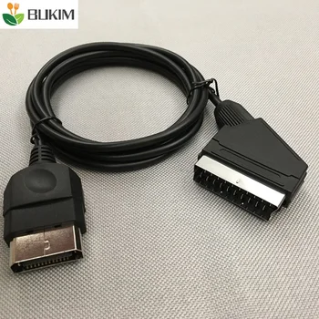 

BUKIM 1.8M Black Audio Video AV Scart Cable for Xbox Console EU Version