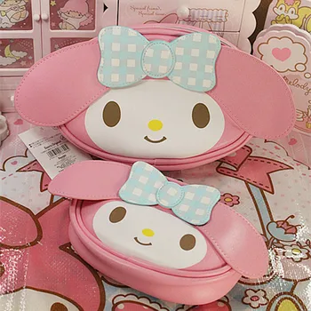 

Genuine My Melody Toys women Handbag Cartoon Pu Melody Children Shoulder Bag Girls Handbag Storage crossbody Bag girl Lover Gift