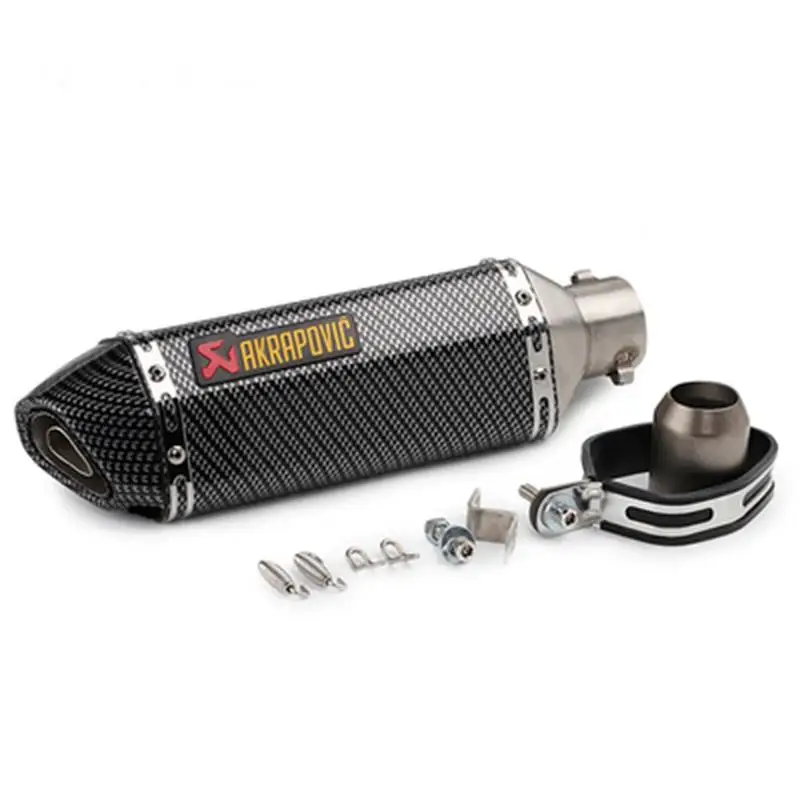 Universal 36mm 51mm 370mm font b Motorcycle b font Scooter Akrapovic font b Exhaust b font