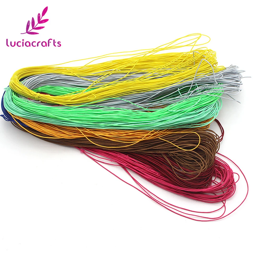 Lucia crafts 25 ярдов/пачка 0,8 мм бисер эластичный стрейч шнур бусины шнур веревка Бисер для браслета I0701