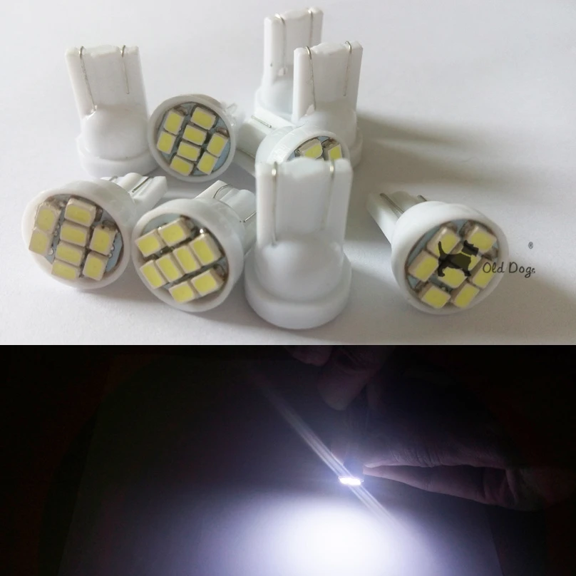200 шт. Led T10 8 smd 1206 светодиодов 8SMD автомобильный интерьерный светильник 194 168 192 W5W 3020