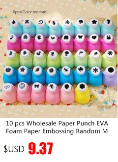 10 шт. бумажный Дырокол из пластика эва foam paper тиснение случайный Мини Набор для скрапбукинга ручной работы подарок вырезанная карта Дырокол перфоратор