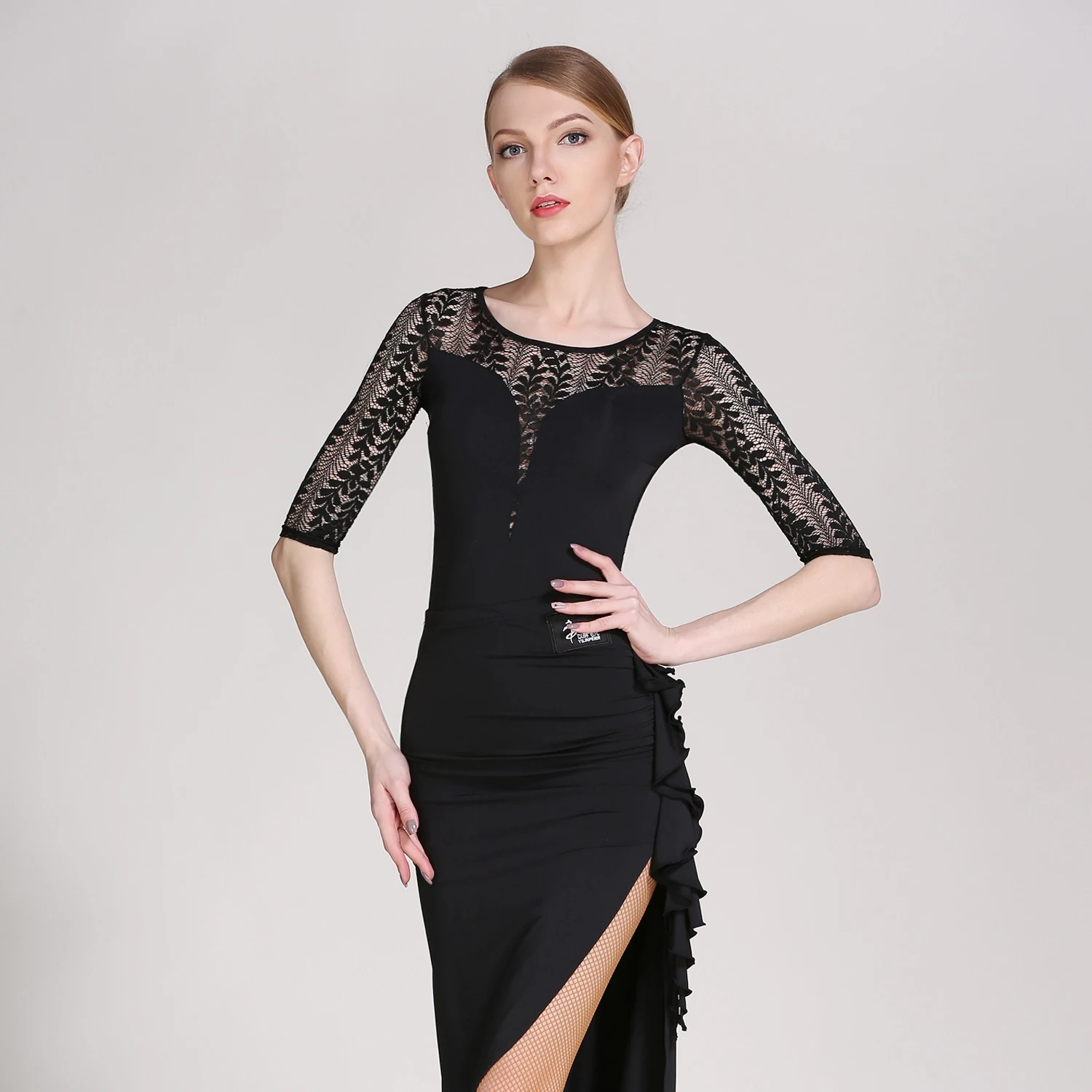 

GB059 Latin Modern Dance Top Waltzing Cha Cha Ballet Ballroom Costume Leotard Women Lady Evening Party Dress Top