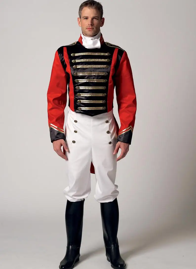 Колониальном стиле, одежда для мальчиков в стиле военной формы, 17th 18th века прекрасного принца Косплэй Для Мужчин's Rococo средневековой 18th века мундир Наполеона