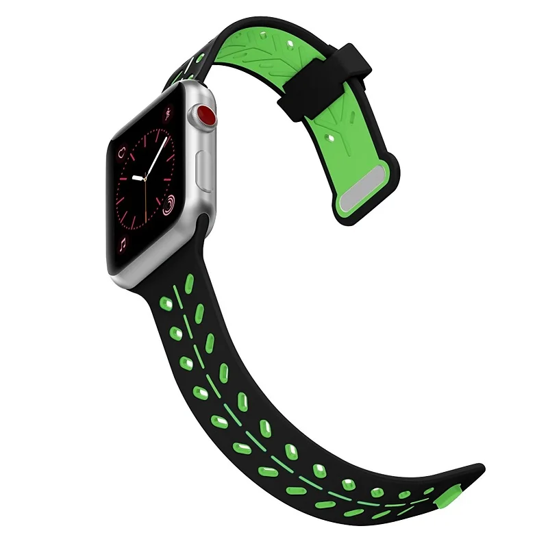Bemorcabo для Apple Watch Band, мягкая силиконовая замена спортивный браслет ремешок браслет для iWatch Sport 38 мм 42 мм
