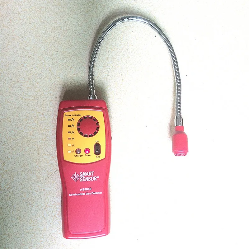 Combustible gas analyzer flammable gas Leak Detector gas detector digital gas analyzer with rechargeable battery  SMART AS8800 6
