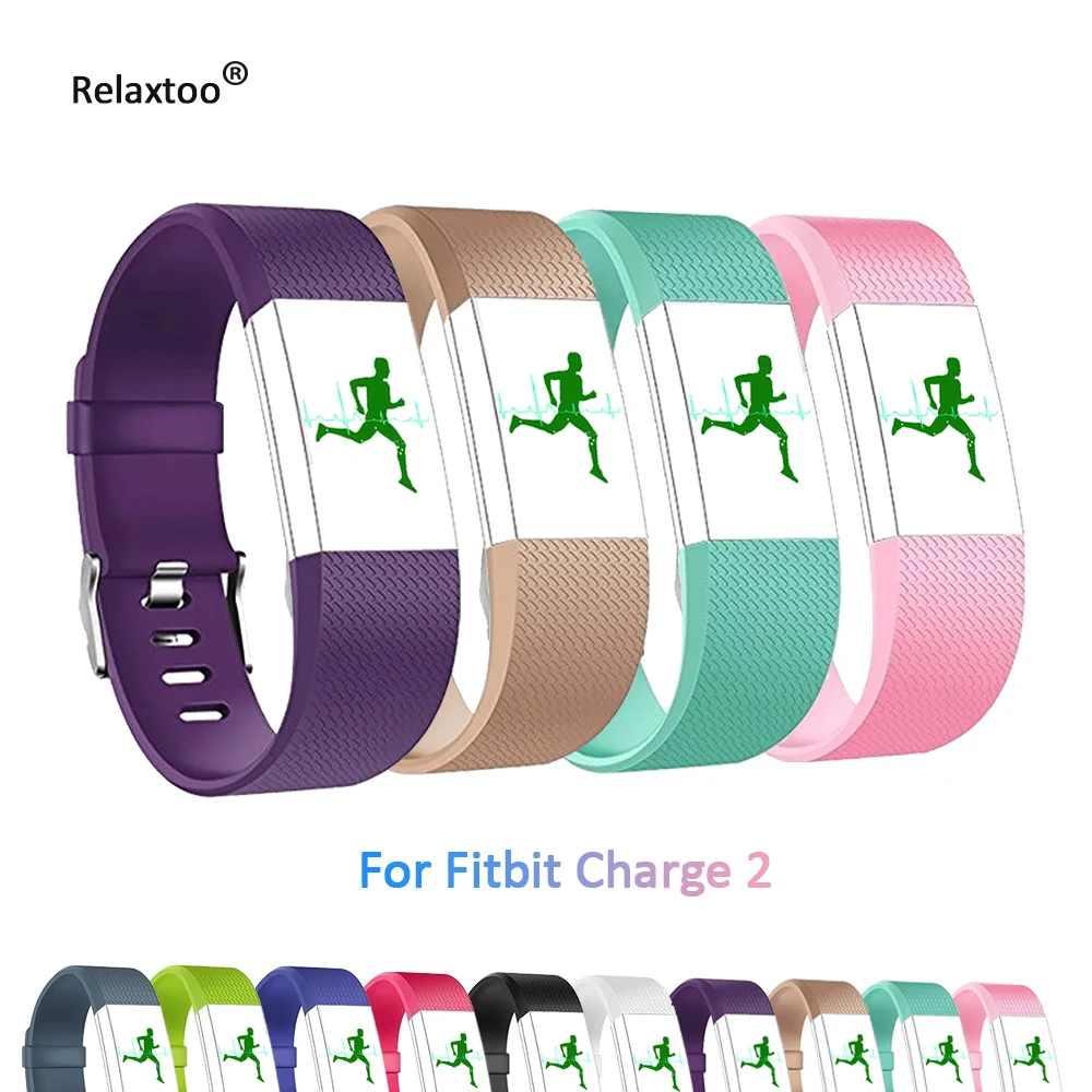 

3D Replacement Straps For Fitbit Charge 2 Band Colors Soft Silicon Smartwatch Sport Bracelet wristband for fitbit charge2 band
