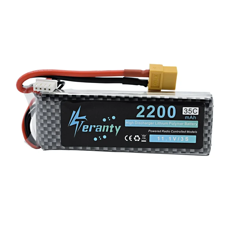 Высокая мощность 3S 11,1 v 2200mAh 35C LiPo батарея XT60/T/JST Разъем для RC автомобиля самолета вертолета 11,1 v перезаряжаемая Lipo батарея 3s