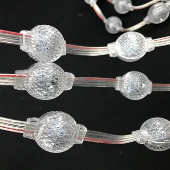

40pcs/string 25mm DC12V UCS1903 LED addressable rgb full color pixel light;IP54; 2LEDs/0.48W(double sided);with 13.5mm pigtials