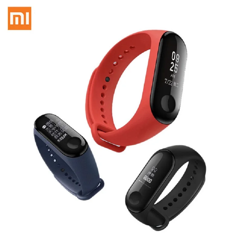 

Original Xiaomi Mi Band 3 Miband 3 Instant Message CallerID Waterproof OLED Touch Screen Weather Forecast Mi Band 2 Up