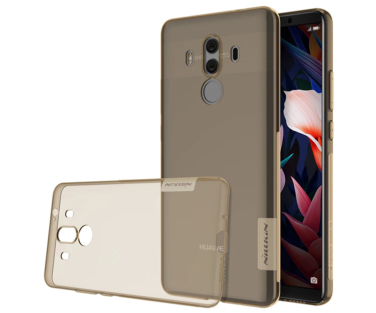 NILLKIN Nature чехол для Huawei Mate 10 Pro чехол для телефона из ТПУ, прозрачный, мягкий чехол люксовый бренд с в розницу посылка