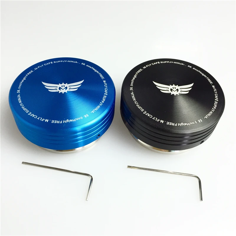 Kopen Nieuwe Verstelbare Sabotage Hoge Kwaliteit Espresso Smart Sabotage Barista Diy Rvs Koffie Tamper 58 Mm Koffie Gereedschap