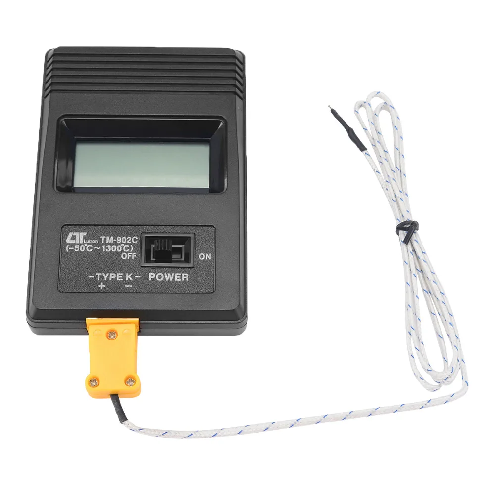 

New TM-902C Thermometer LCD Screen Digital K Type Thermometer Meter Single Input With Thermocouple Probe Measuring Tools