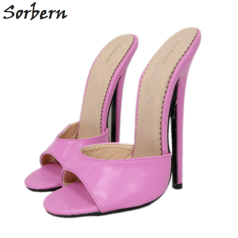 stiletto mule slides