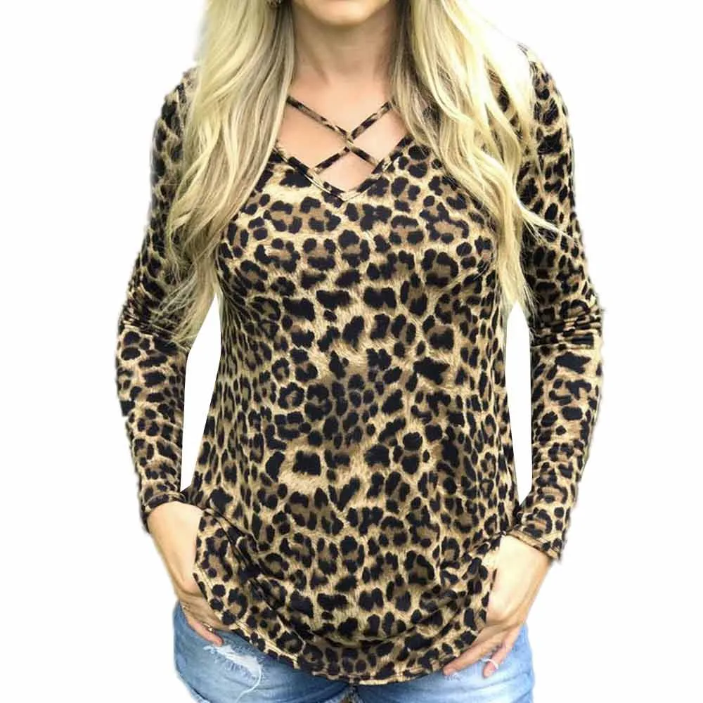 2017 Women Blouse Leopard Print Shirt Long sleeve O-Neck Top Loose Blouses Plus Size Shirt Camisa Feminina Clothing #ZP5850 2017 Women Blouse Leopard Print Shirt Long sleeve O-Neck Top Loose Blouses Plus Size Shirt Camisa Feminina Clothing #ZP5850