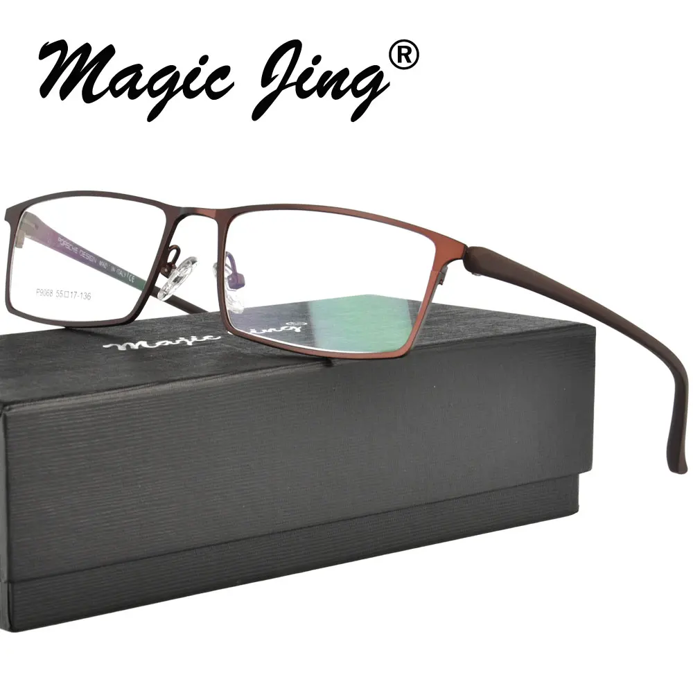 

Metal Optical Glasses Frame Full rim Rectangle For Men Fashion Prescription Spectacles Myopia eyewear P9068