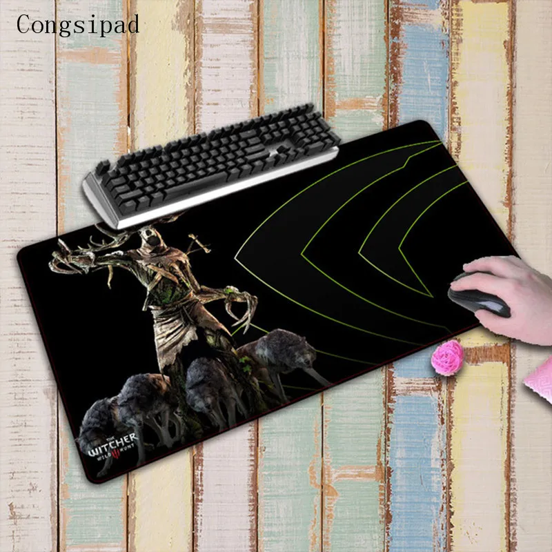 Congsipad The Witcher 3 Large Size 900*400*3MM Anti-Slip Mousepad for PC Computer Laptop Notebook Gaming MousePad Stitiched Edge
