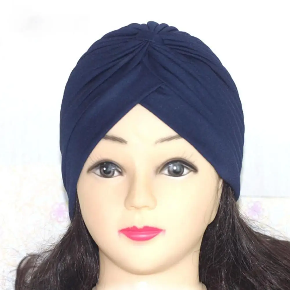 Navy Blue 01 Хиджаб для мусульманок, шарф, внутренние шапочки под хиджаб, Женский исламский крест, повязка на голову, тюрбан, повязка на голову, повязка на голову, женские мусульманские хиджаб платок - Цвет: Navy Blue 01