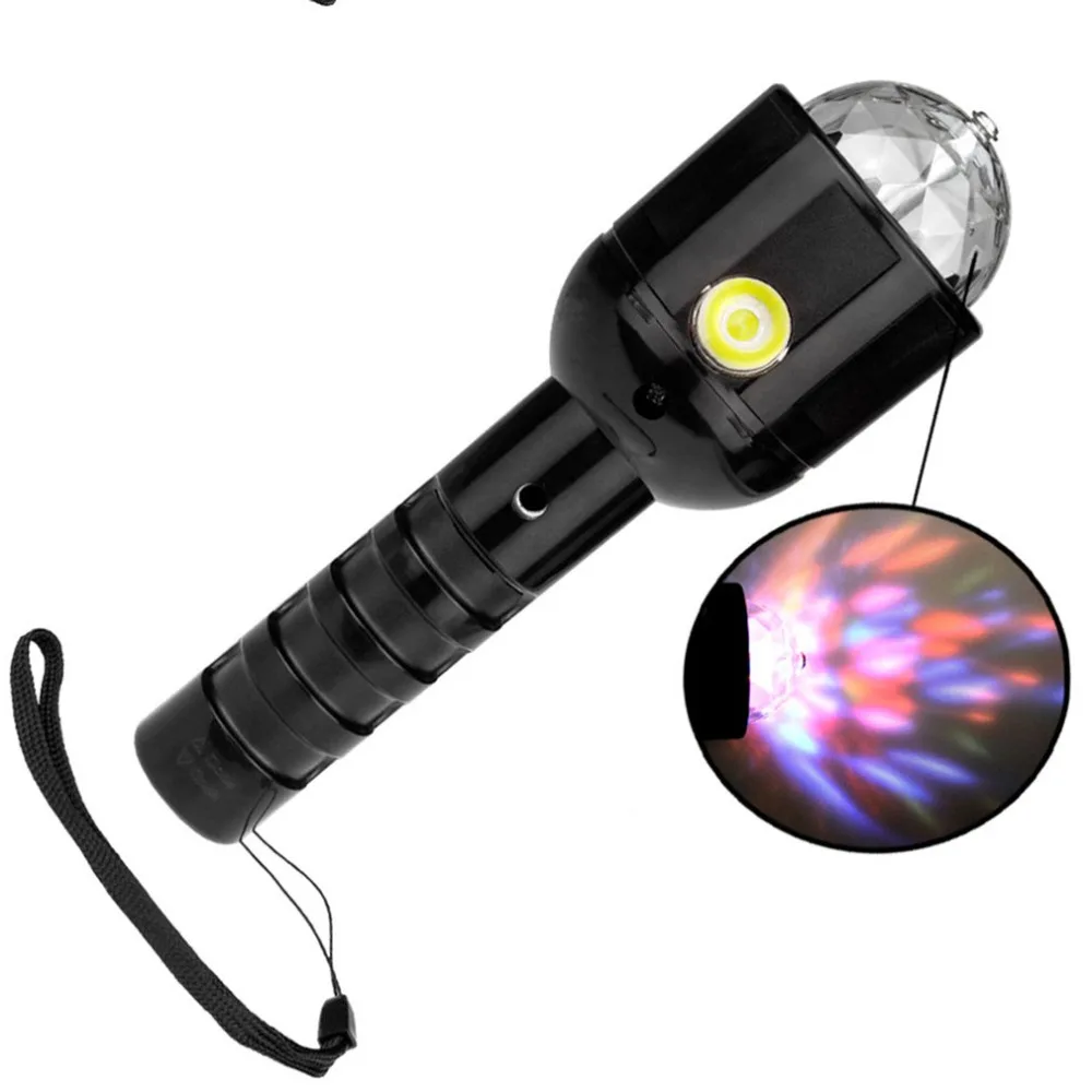 Handheld Stage Light Party Disco LED Magic Crystal Ball Strobe Lamp