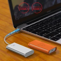 כונן קשיח DM FS300 חיצוניים כונני Solid State 256GB / 512GB / 1TB Portable HDD כונן קשיח חיצוני SSD עבור מחשב נייד עם USB מסוג C 3.1 GRAY (2)