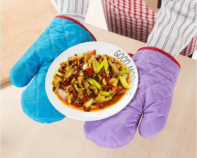 

1PC Cotton Oven Glove Heatproof Mitten Kitchen Cooking Microwave Oven Mitt Non-slip Glove Thickening NX 037