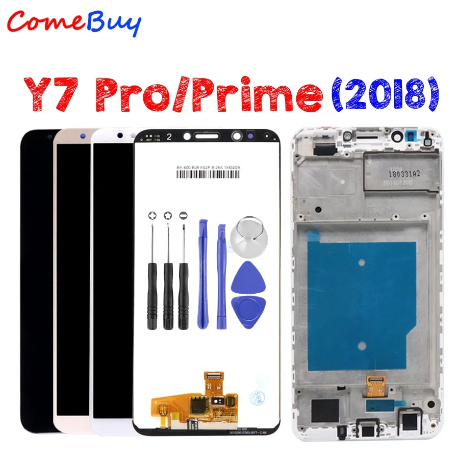 

For HUAWEI Y7 Prime 2018 Y7 2018 LCD Display Touch Screen With Frame LDN-L21 For Huawei Y7 Pro 2018 LCD Screen LND L22 L21 L29