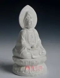 Dai yutang фарфор из Дэхуа дома декоративная статуя Авалокитешвара/7-дюймовый двусторонняя Инь D21-05