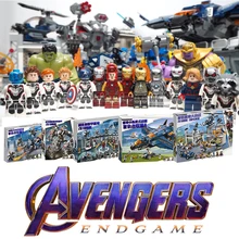 С героями комиксов Марвел, SY305 Мстители 4 завершающей битва Quinjet Блок Набор фигурок кирпичное здание игрушки для детей 11259 11260 11261