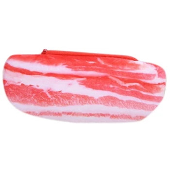

5 PCS of Vintage Cute Soft Plush Pencil Pen Case Makeup Bag (Red and white)