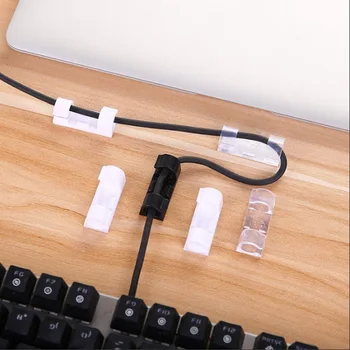 

20pcs/Lot ABS Cable Winder Home Office Organizer Wire Storage Charger Cable Holder Clips Stationery Desk Set Supplies